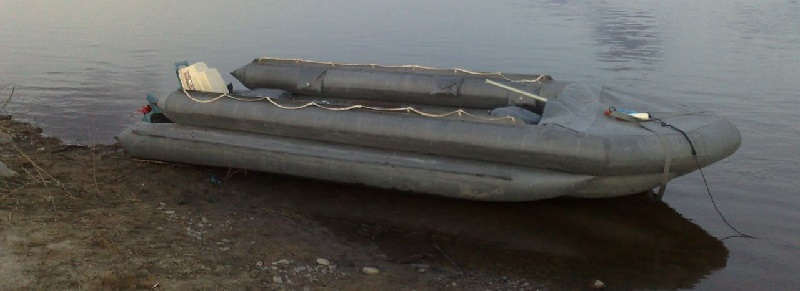 Надувная лодка СНЛ-8 из ПВХ для рыбалки