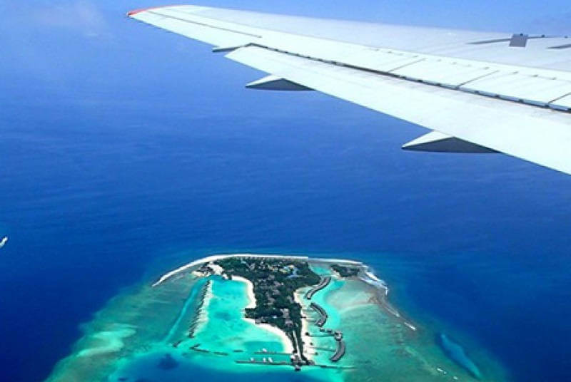 Время полета до Мальдив