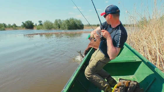Ловля рыбы в красивейших местах Астрахани видео