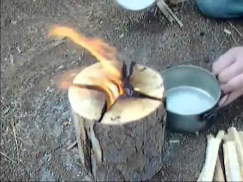 Самый простой способ разжечь огонь в лесу