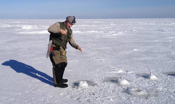 Рыбалка на Финском заливе зимой