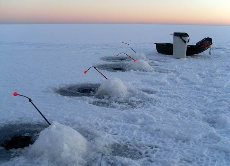 Ловля на Финском заливе зимой