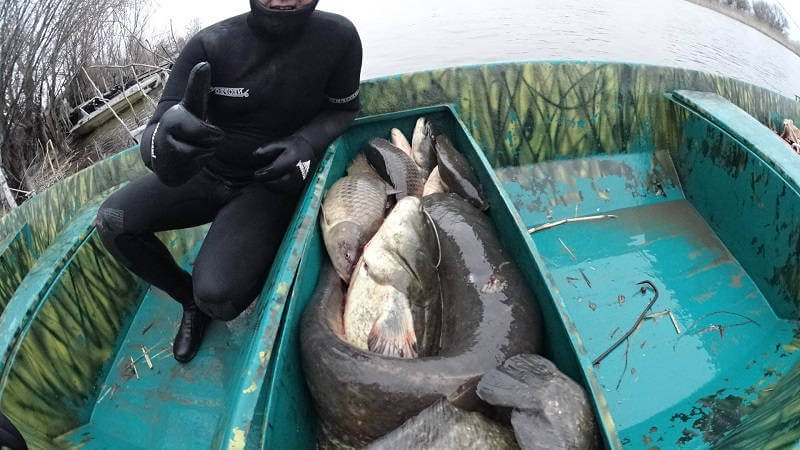 Подводная охота на Нижней Волге