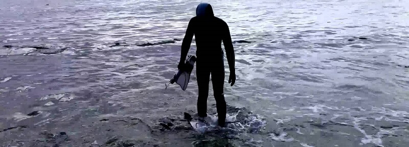 Подводная охота в январе