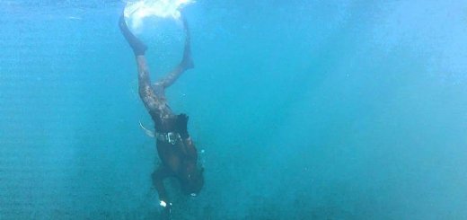 Подводная охота на Черном море зимой