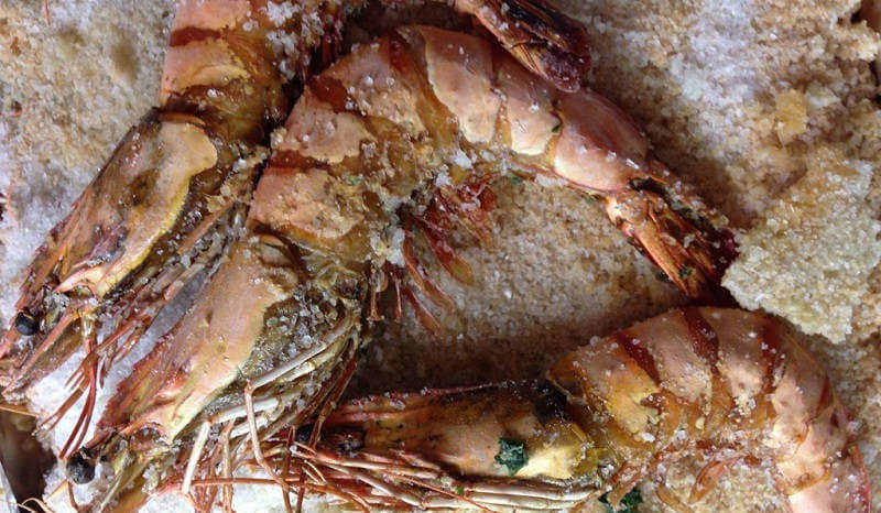 Креветки с солью