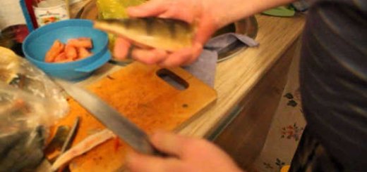 Как разделать окуня видео