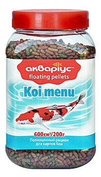 Меню для карпов Кои Аквариус (200г) (банка)