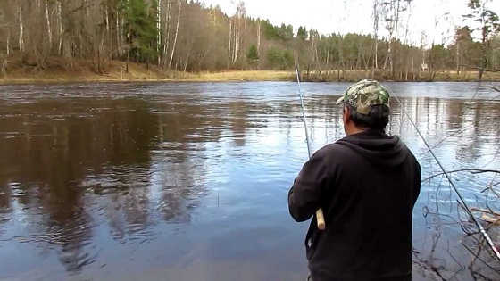 Весенняя ловля плотвы на поплавочную удочку видео
