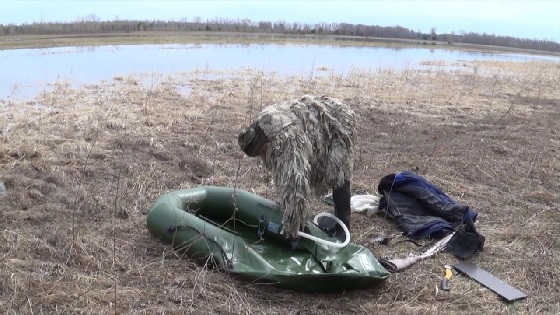 Охота на утку на разливах видео