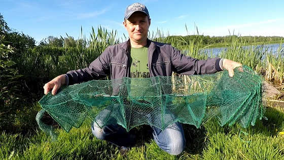 Как поймать много раков на раколовку видео