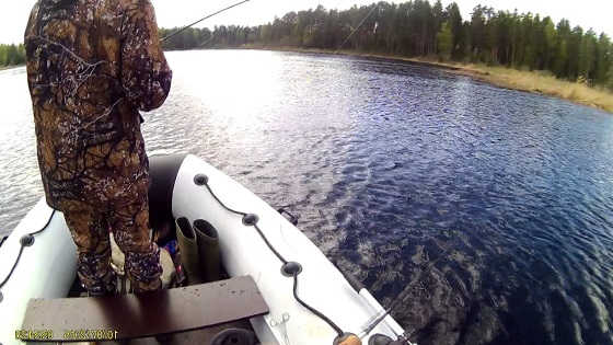 Рыбалка на спиннинг с лодки видео