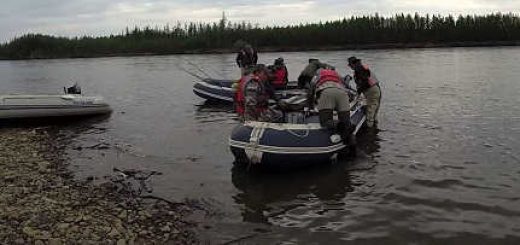 Рыбалка в Якутии с лодки видео