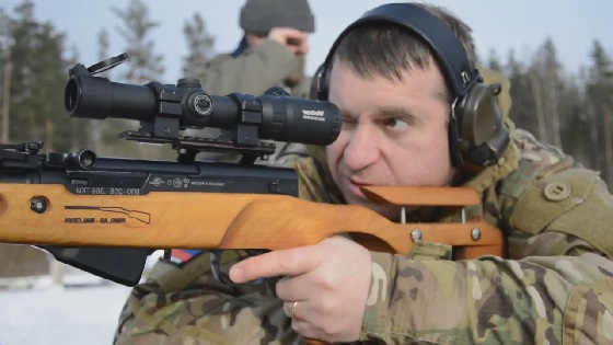 Стрельба из ВПО-208 на 300 метров