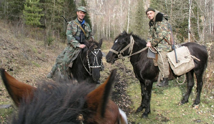 Охота верхом на лошадях