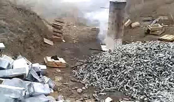 Утилизация патронов на полигоне