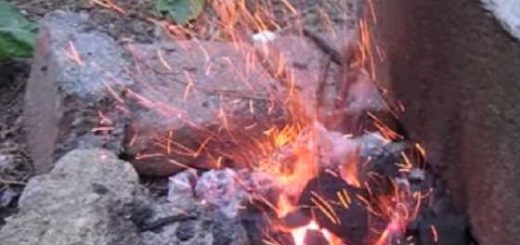 Способ розжига углей для шашлыка