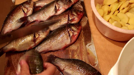 Готовим уху из карася по-якутски