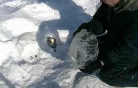 Огонь льдом от солнца