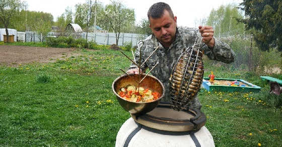 СКУМБРИЯ С ОВОЩАМИ В ТАНДЫРЕ