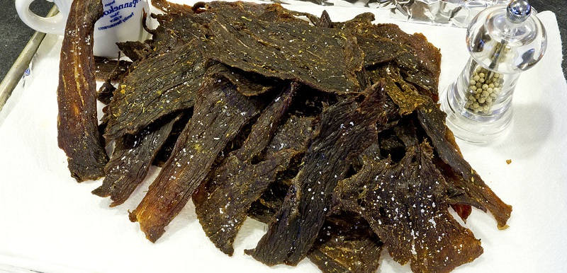 Вяленое мясо для таежников и охотников