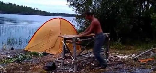 Как обогреть палатку до утра