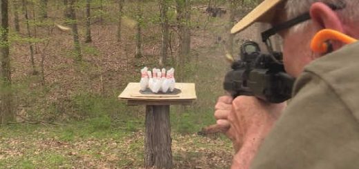 Full Auto Glock Carbine vs Bowling Pins