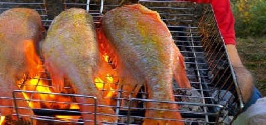МОРСКОЙ ОКУНЬ НА УГЛЯХ