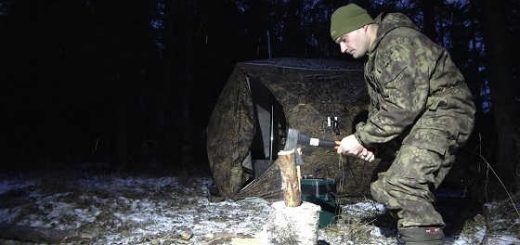 Ночевка в лесу в палатке Берег