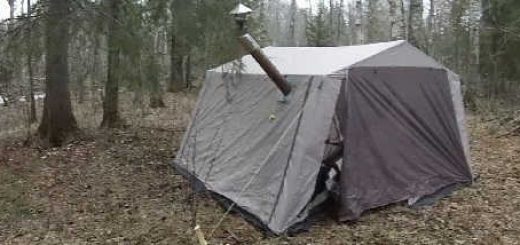 Обогрев палатки в лесу или на рыбалке