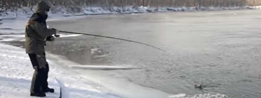 Зимняя рыбалка на открытой воде