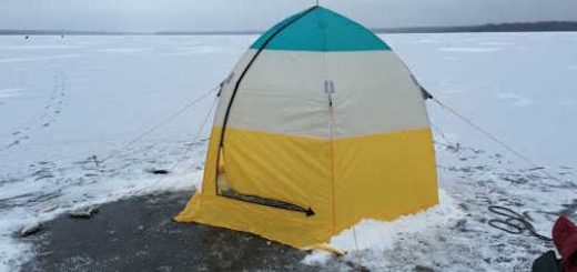 Зимняя рыбалка с ночевкой в палатке