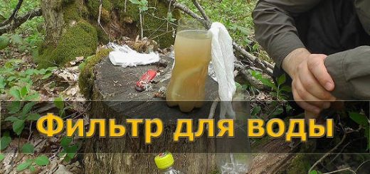 ФИЛЬТР ДЛЯ ОЧИСТКИ ВОДЫ В ЛЕСУ