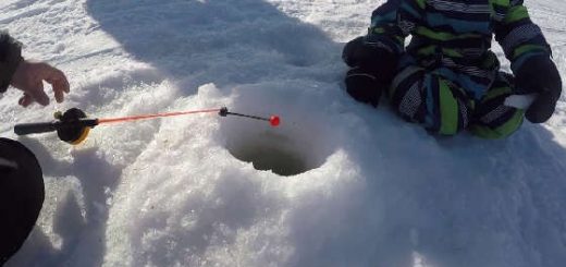 Зимняя рыбалка на водохранилище