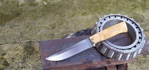 Как сделать хороший нож из подшипника?