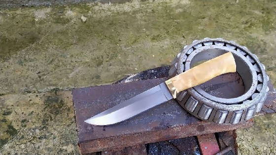 Как сделать хороший нож из подшипника?