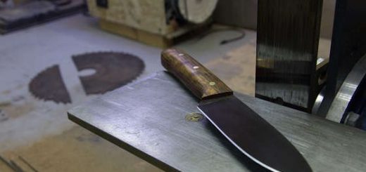кухонный нож из циркулярной пилы