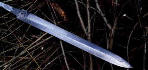 Изготовление меча из дамасской стали