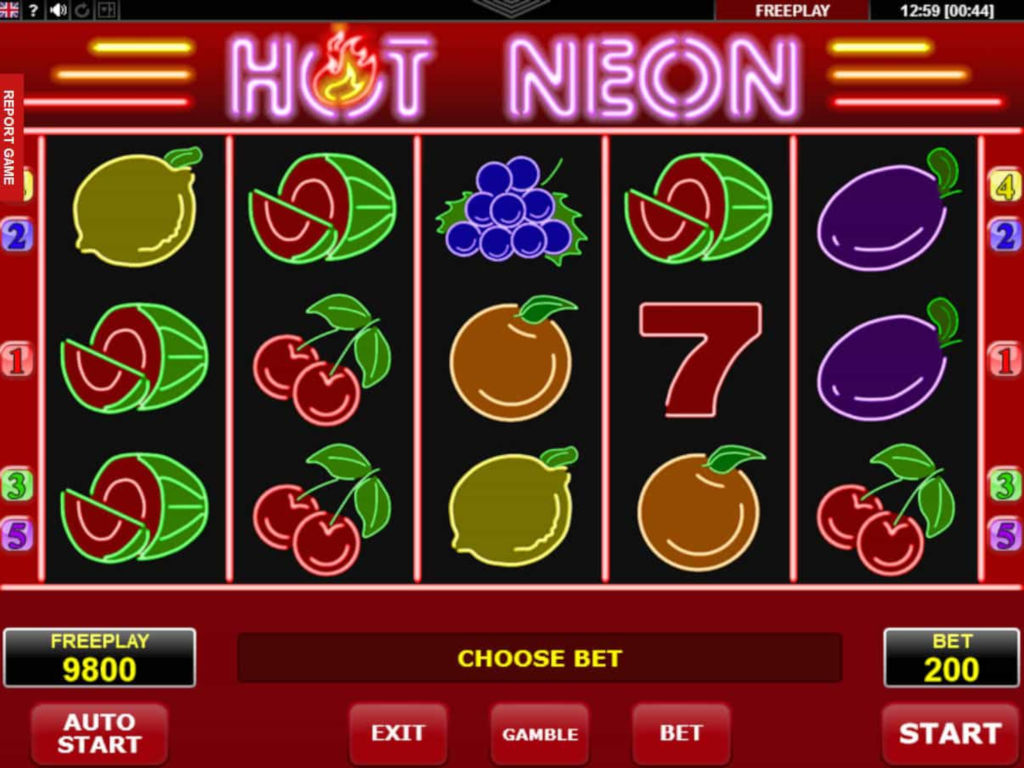 Игровой автомат Hot Neon