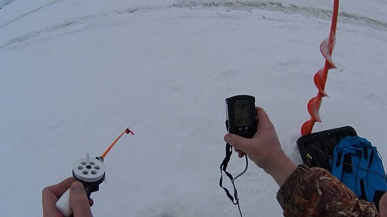 рыбалка зимой с эхолотом зимой видео