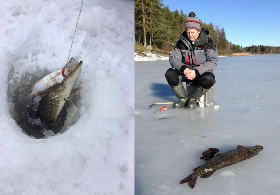 Зимняя рыбалка в Карелии