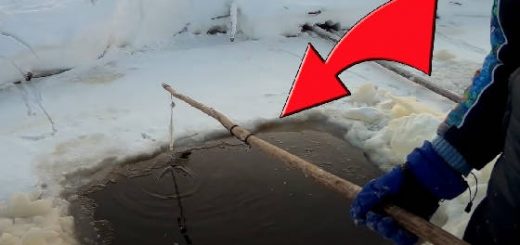 Рыбалка на паук подъёмник зимой в лунках