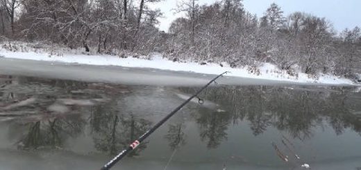 Трудовая спиннинговая рыбалка зимой