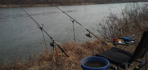 Рыбалка на фидер весной в марте под Киевом