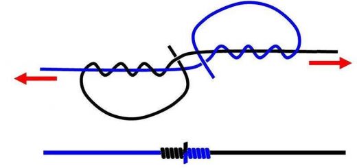 Как связать леску между собой?