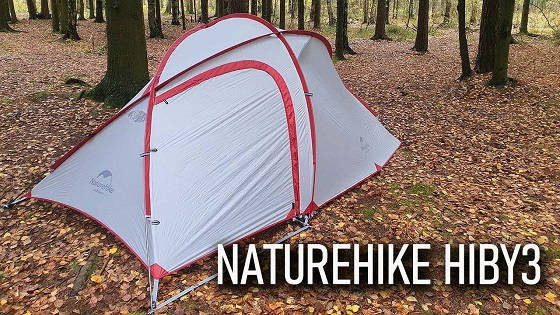 Трехместная ветроустойчивая палатка Naturehike hiby 3