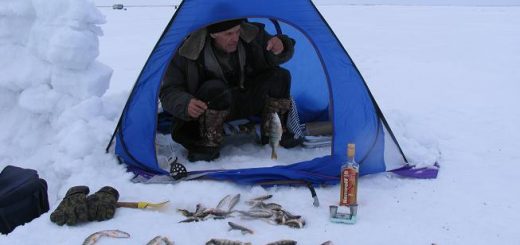 рыбалка на озере Сартлан зимой