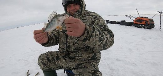 Ловля Окуня со Льда на озере Сартлан