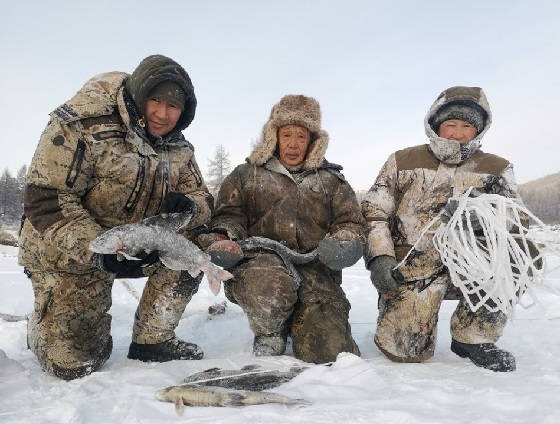 Трофейные рыбы Себяна зимой