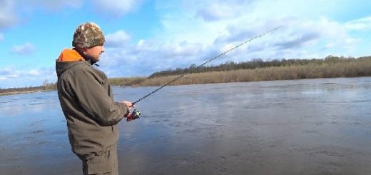 Рыбалка на Спиннинг: Джиг в Апреле на Реке